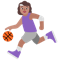 Woman Bouncing Ball- Medium Skin Tone emoji on Microsoft